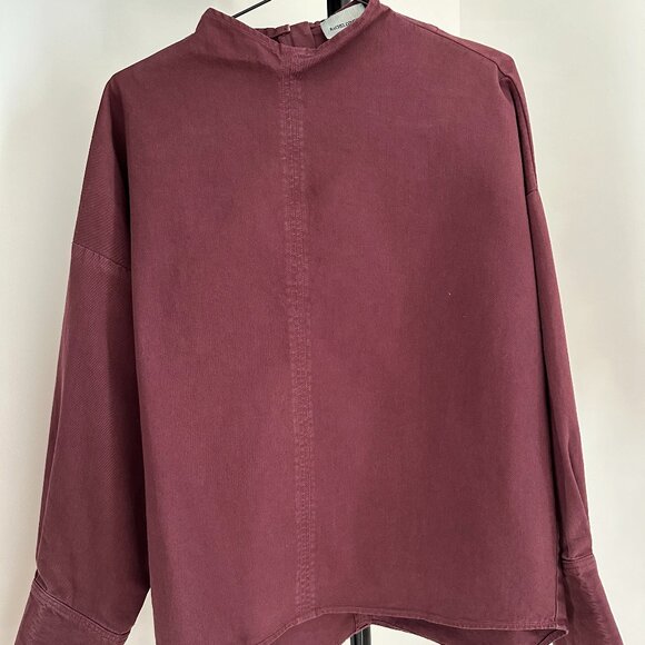 Rachel Comey Melody Top, Burgundy, Size XS/S - Picture 6 of 7